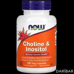 NOW Choline & Inositol Капсулы 500 Мг №100 в Алматы | NOW FOODS