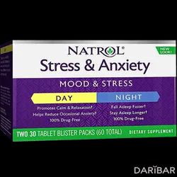 Natrol Stress Anxiety День И Ночь Таблетки №60 в Астане | Natrol