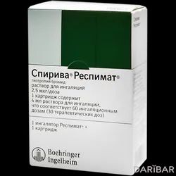 Спирива Респимат Аэрозоль 2,5 Мкг/доза 4 Мл 30 Доз в Астане | Берингер Ингельхайм Фарма ГмбХ и Ко.КГ