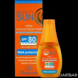 Floresan Ф-284 Beauty Sun Солнцезащитный Крем Полный Блок SPF 80 75 Мл в Алматы | Floresan 