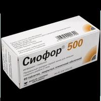 Сиофор таблетки 500 мг №60 